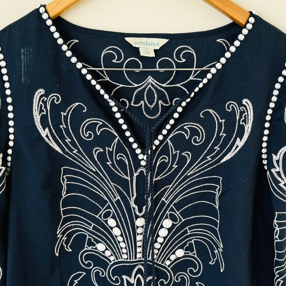 Sundance Palace Tunic with Beading and Embroidered Detailing Size Small - Picture 4 of 11